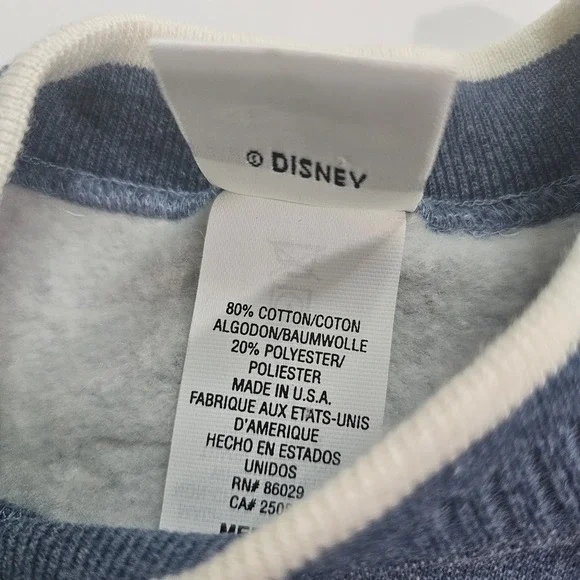 Disney Store Vintage 90s Mickey Mouse Crewneck Pullover Sweatshirt‎ Embroidered